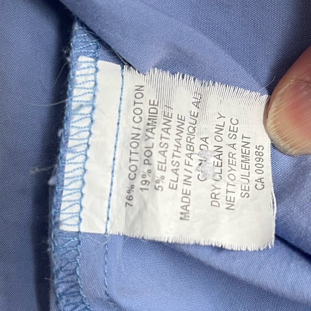 Holt Renfrew Cotton blend Button Up Blouse Quiet Luxury Old Money Top Large - Picture 9 of 9